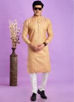 Art Silk Brown Festival Wear Jacquard Kurta Pajama